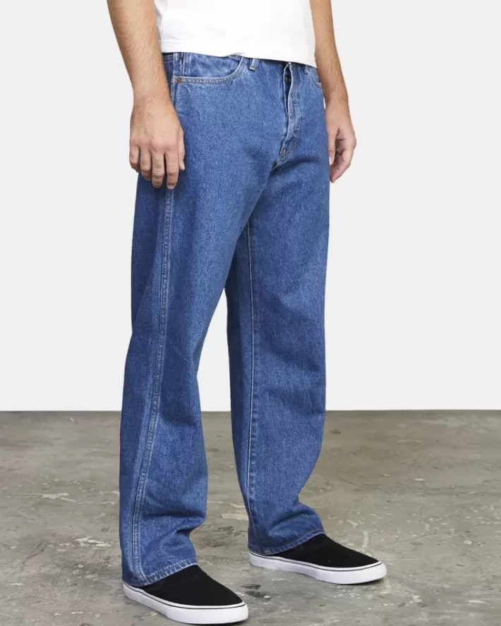 RVCA Calça Jeans Americana Relaxed Fit Denim Masculino | OCBEDJ-546< Calça Jeans