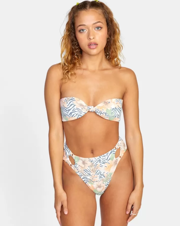 RVCA Calças De Biquíni Bazaar High Rise Cheeky Feminino | EGNIBF-304<MULHER Calças De Biquíni