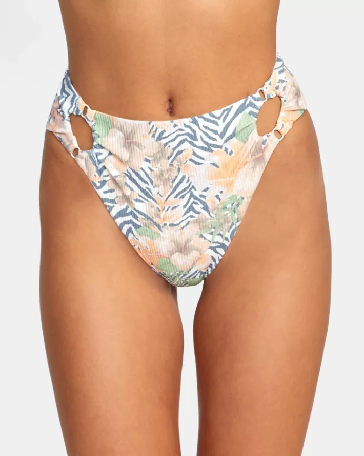 RVCA Calças De Biquíni Bazaar High Rise Cheeky Feminino | EGNIBF-304<MULHER Calças De Biquíni