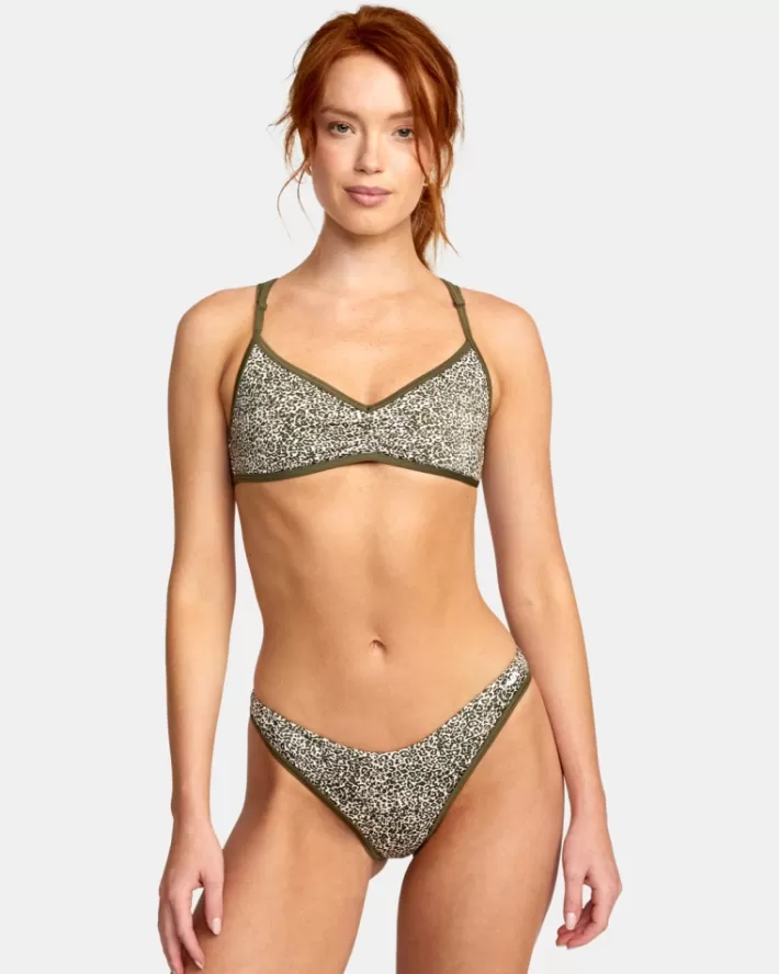 RVCA Calças De Biquíni Blocked Hi Leg Feminino | LUQIWV-035<MULHER Calças De Biquíni