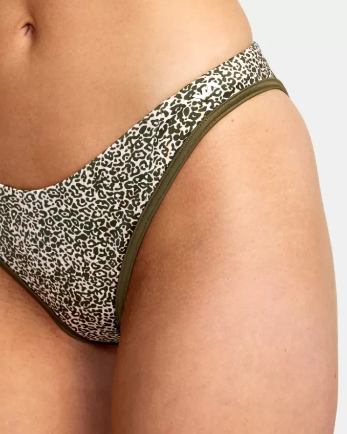RVCA Calças De Biquíni Blocked Hi Leg Feminino | LUQIWV-035<MULHER Calças De Biquíni