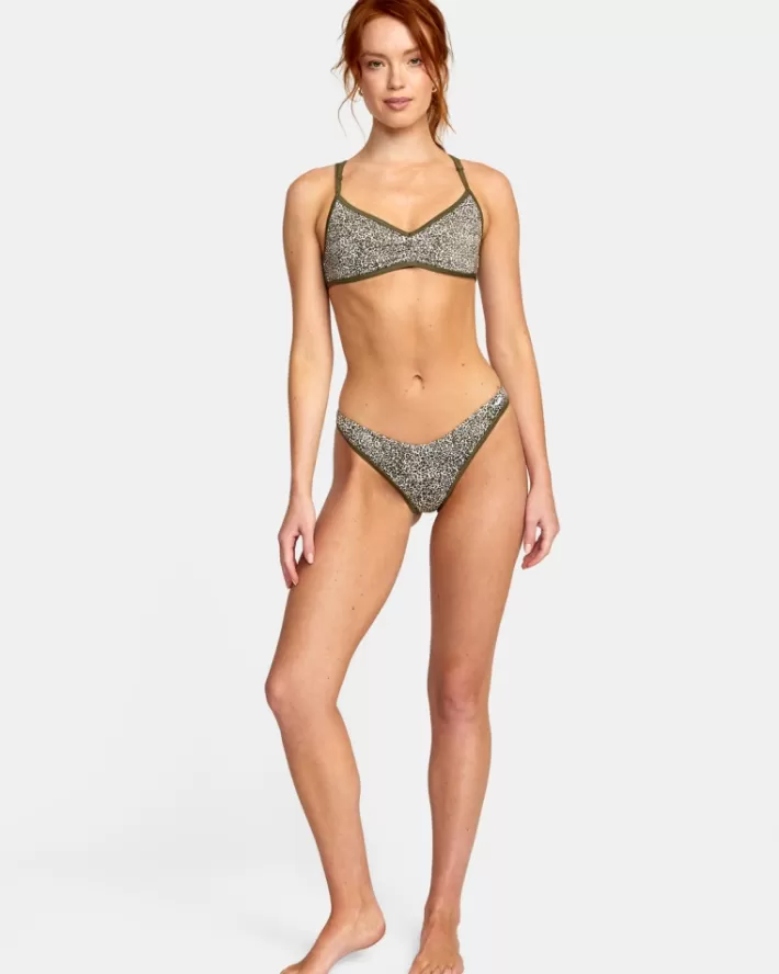 RVCA Calças De Biquíni Blocked Hi Leg Feminino | LUQIWV-035<MULHER Calças De Biquíni