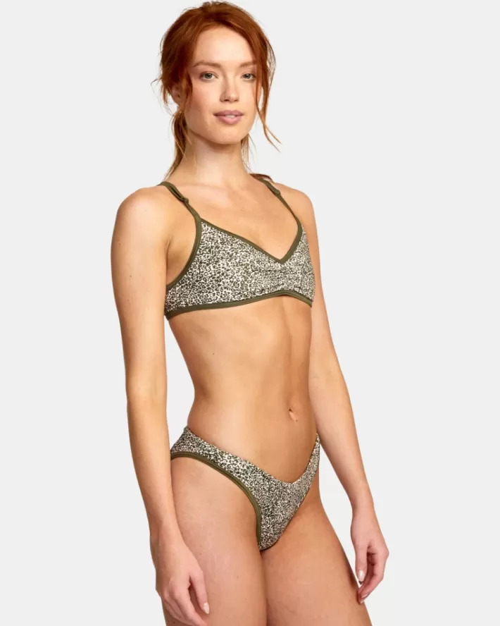 RVCA Calças De Biquíni Blocked Hi Leg Feminino | LUQIWV-035<MULHER Calças De Biquíni