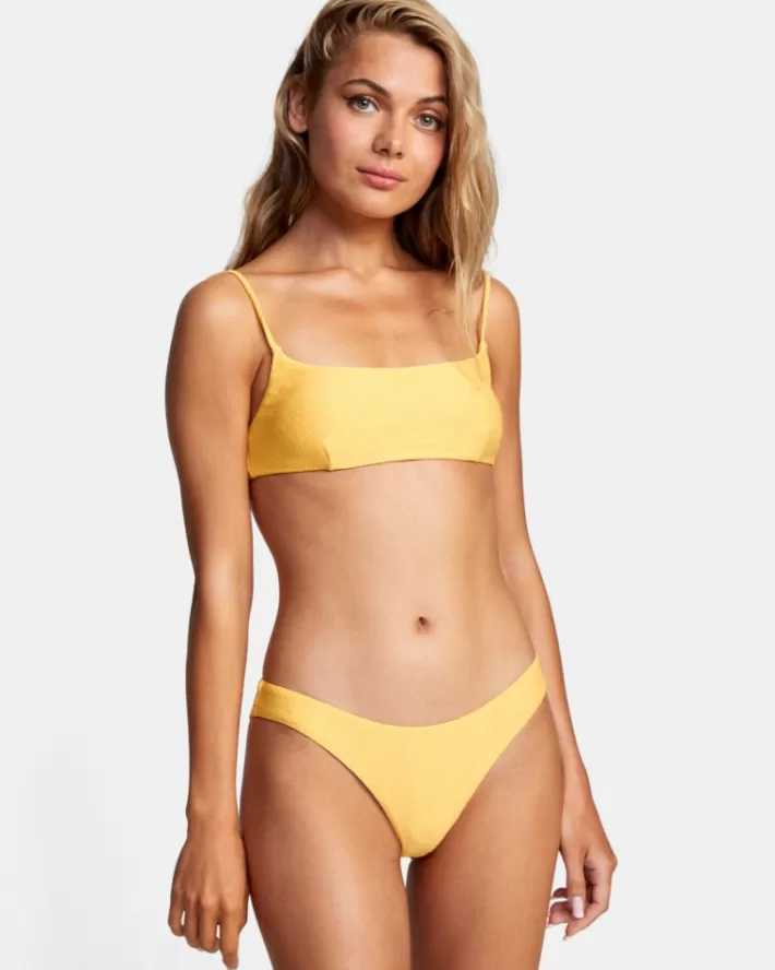 RVCA Calças De Biquíni Brightside Cheeky Feminino | QRIGBT-729<MULHER Calças De Biquíni