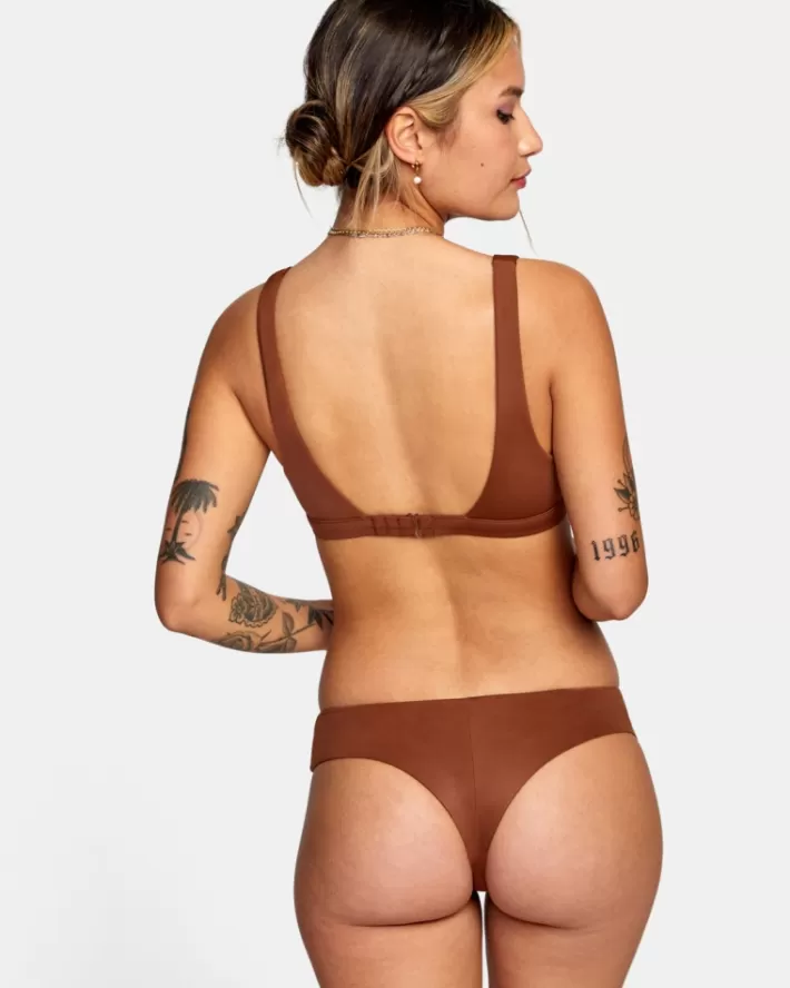 RVCA Calças De Biquíni Camille Solid Boyshort Feminino | VXACED-413<MULHER Calças De Biquíni