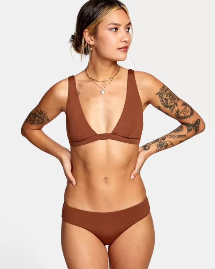 RVCA Calças De Biquíni Camille Solid Boyshort Feminino | VXACED-413<MULHER Calças De Biquíni