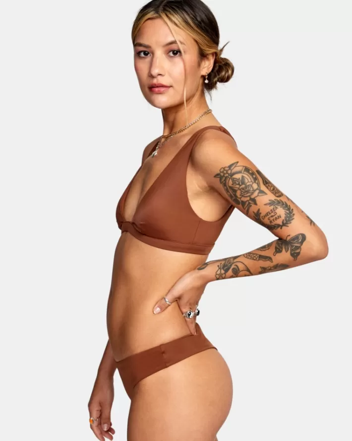 RVCA Calças De Biquíni Camille Solid Boyshort Feminino | VXACED-413<MULHER Calças De Biquíni