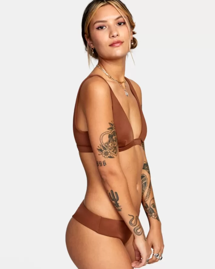RVCA Calças De Biquíni Camille Solid Boyshort Feminino | VXACED-413<MULHER Calças De Biquíni