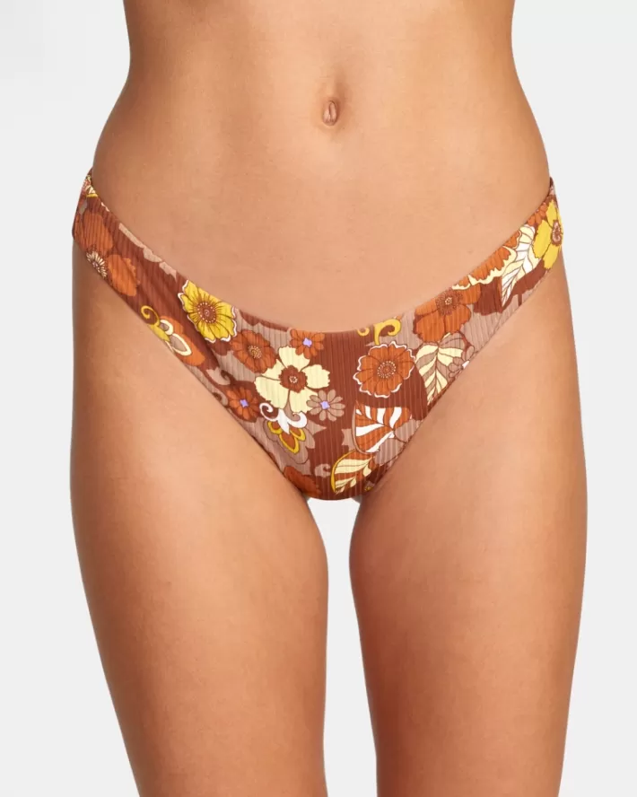 RVCA Calças De Biquíni Earth Bloom Cheeky Feminino | DRTVPB-034<MULHER Calças De Biquíni