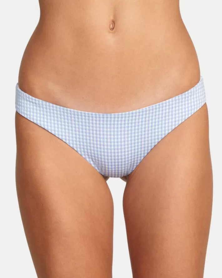 RVCA Calças De Biquíni Gingham Reversible Cheeky Feminino | NQCWBL-015<MULHER Calças De Biquíni