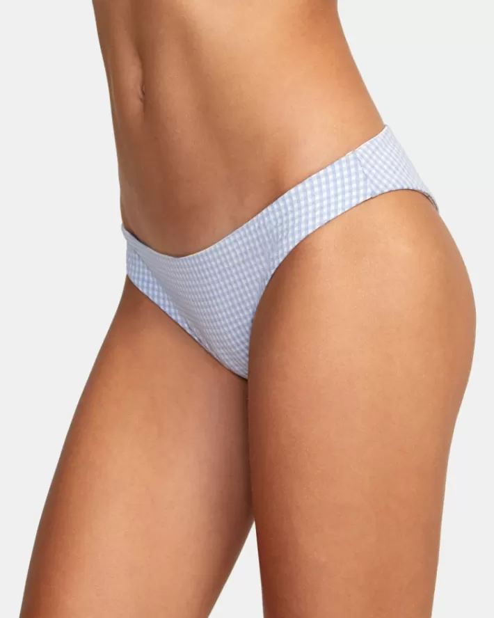 RVCA Calças De Biquíni Gingham Reversible Cheeky Feminino | NQCWBL-015<MULHER Calças De Biquíni
