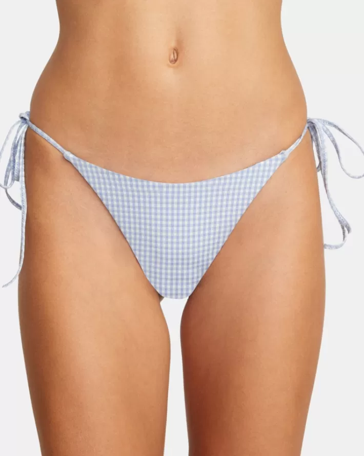RVCA Calças De Biquíni Gingham Reversible Tie French Feminino | ORFWQX-013<MULHER Calças De Biquíni
