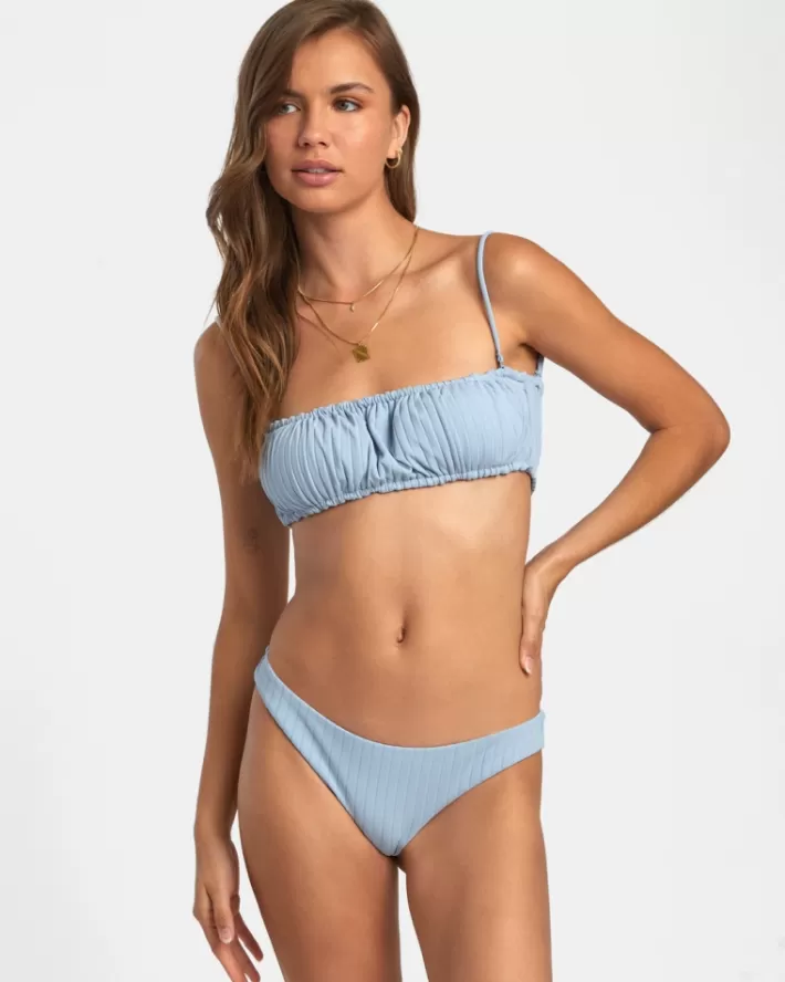 RVCA Calças De Biquíni Largos Rib Cheeky Feminino | PZYQSX-321<MULHER Calças De Biquíni