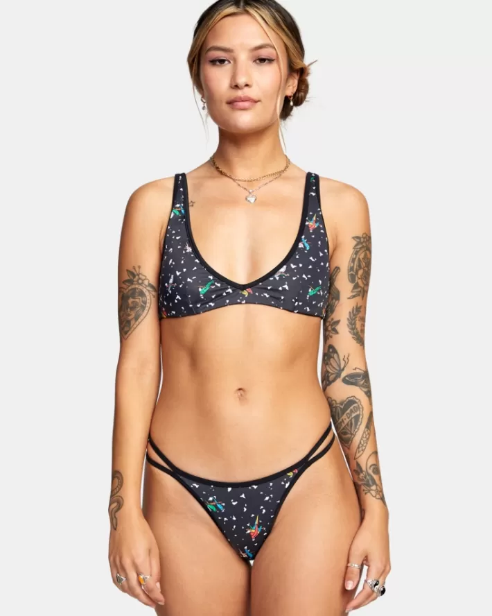 RVCA Calças De Biquíni LP x KLW Uncaged French Feminino | RBOYJK-527<MULHER Calças De Biquíni