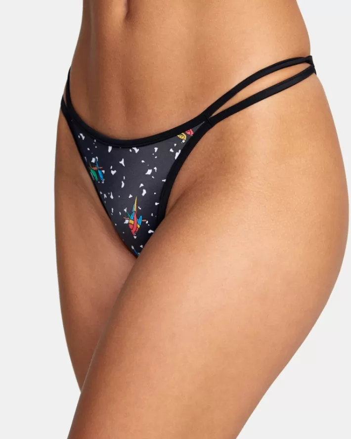 RVCA Calças De Biquíni LP x KLW Uncaged French Feminino | RBOYJK-527<MULHER Calças De Biquíni