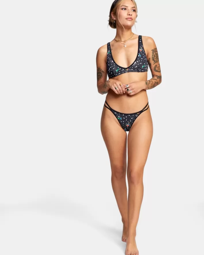 RVCA Calças De Biquíni LP x KLW Uncaged French Feminino | RBOYJK-527<MULHER Calças De Biquíni