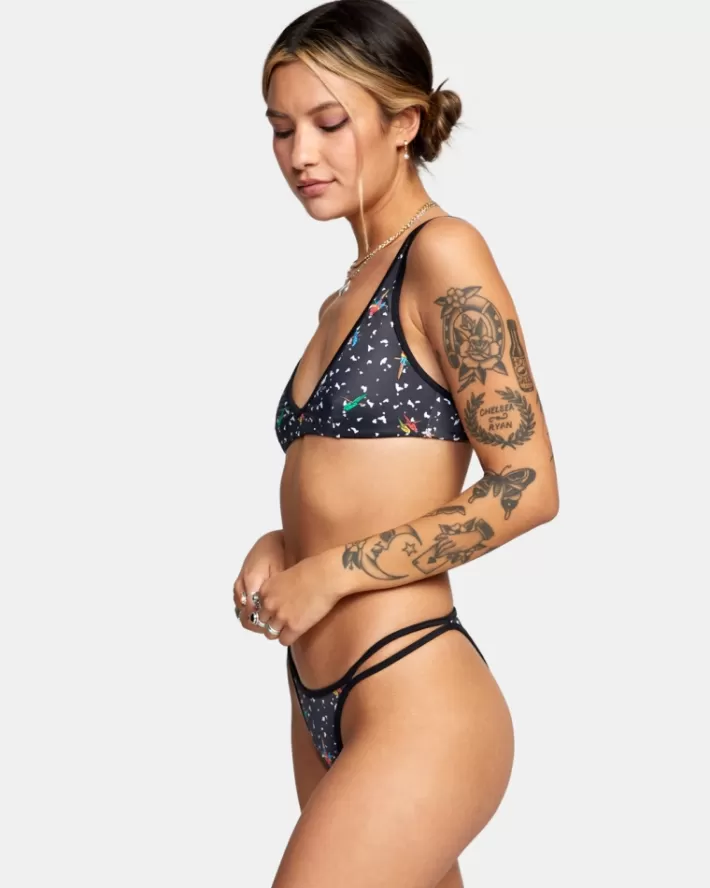 RVCA Calças De Biquíni LP x KLW Uncaged French Feminino | RBOYJK-527<MULHER Calças De Biquíni