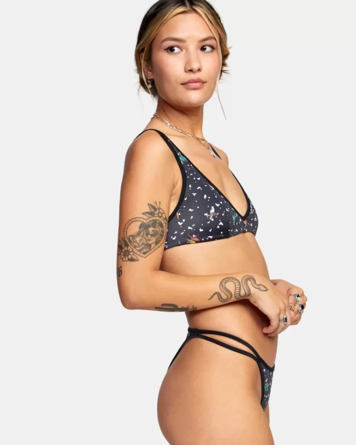 RVCA Calças De Biquíni LP x KLW Uncaged French Feminino | RBOYJK-527<MULHER Calças De Biquíni