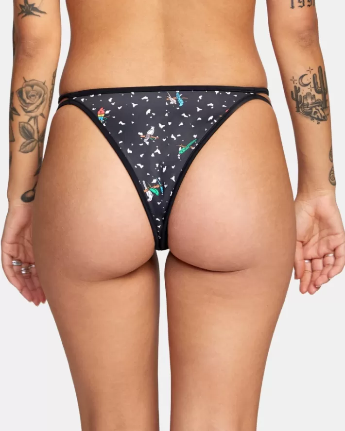 RVCA Calças De Biquíni LP x KLW Uncaged French Feminino | RBOYJK-527<MULHER Calças De Biquíni