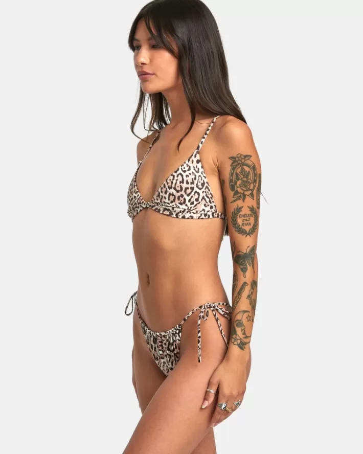 RVCA Calças De Biquíni Meow Chinelos Tie Skimpy Feminino | BPDCHV-619<MULHER Calças De Biquíni