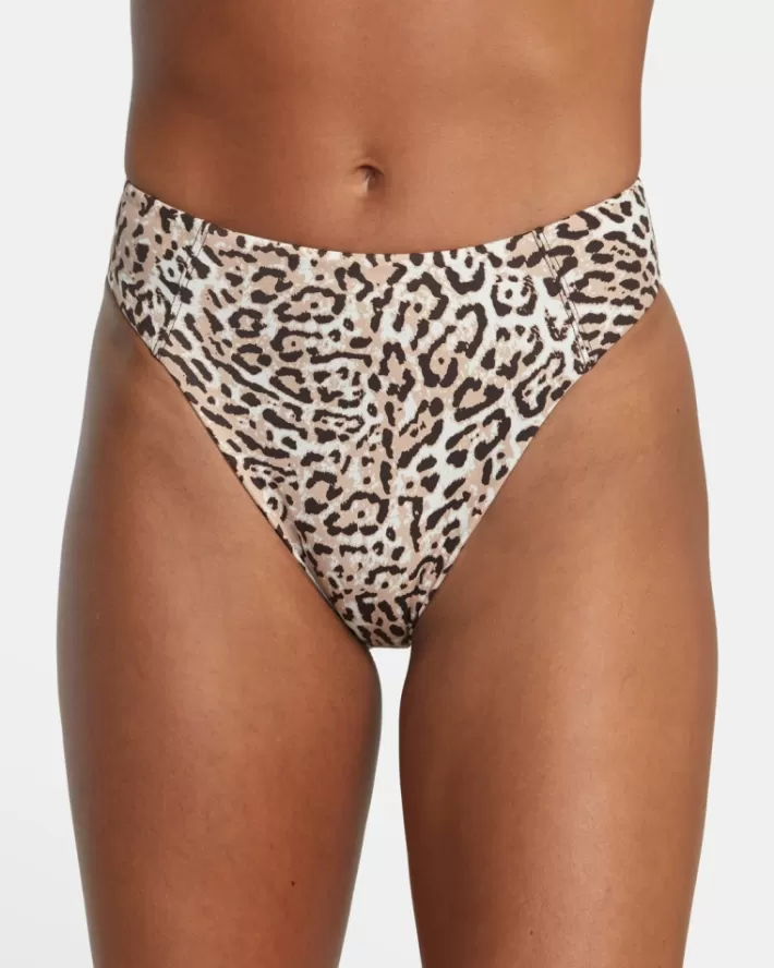 RVCA Calças De Biquíni Meow High Rise Cheeky Feminino | YUMQWX-531<MULHER Calças De Biquíni