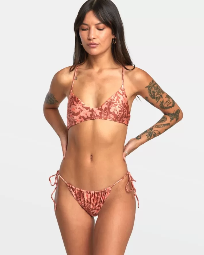 RVCA Calças De Biquíni Oasis Tie Skimpy Feminino | XQEMPY-319<MULHER Calças De Biquíni