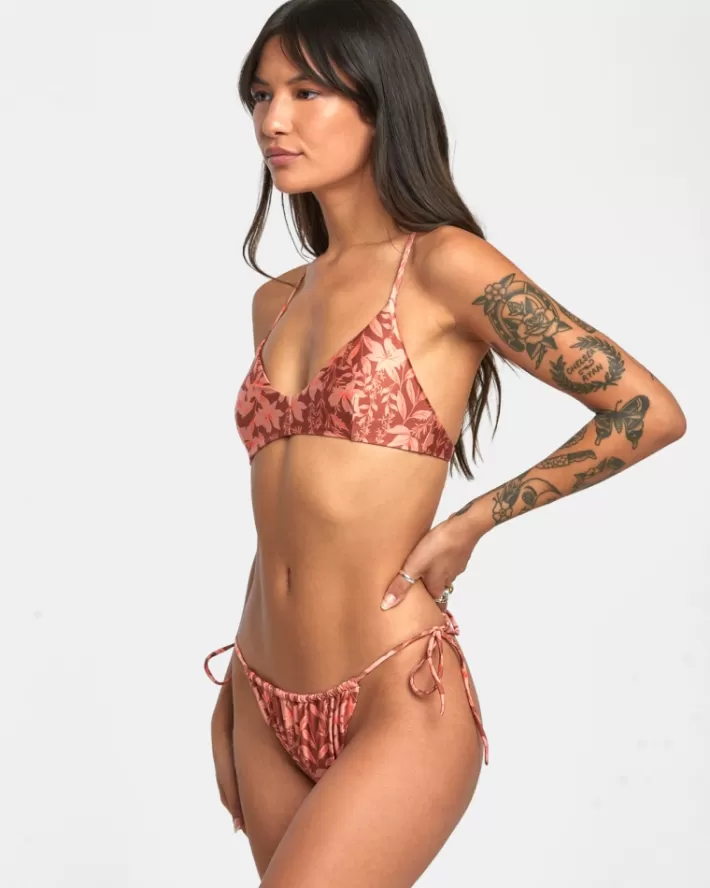 RVCA Calças De Biquíni Oasis Tie Skimpy Feminino | XQEMPY-319<MULHER Calças De Biquíni