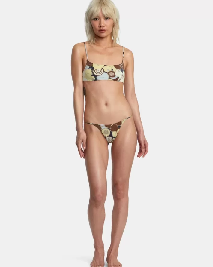 RVCA Calças De Biquíni Retro Rowe Skimpy Feminino | TKUIHB-109<MULHER Calças De Biquíni