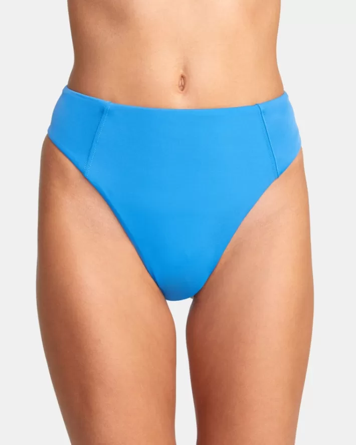 RVCA Calças De Biquíni Solid High Rise Cheeky Feminino | DMCOGR-524<MULHER Calças De Biquíni