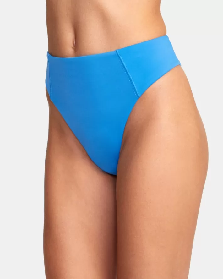 RVCA Calças De Biquíni Solid High Rise Cheeky Feminino | DMCOGR-524<MULHER Calças De Biquíni