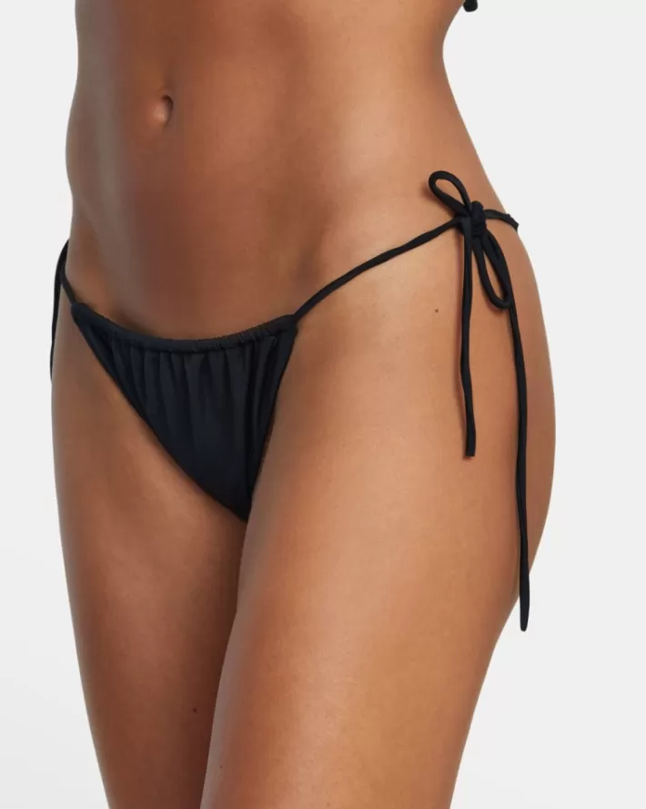 RVCA Calças De Biquíni Solid Tie Skimpy Feminino | PJANMT-254<MULHER Calças De Biquíni