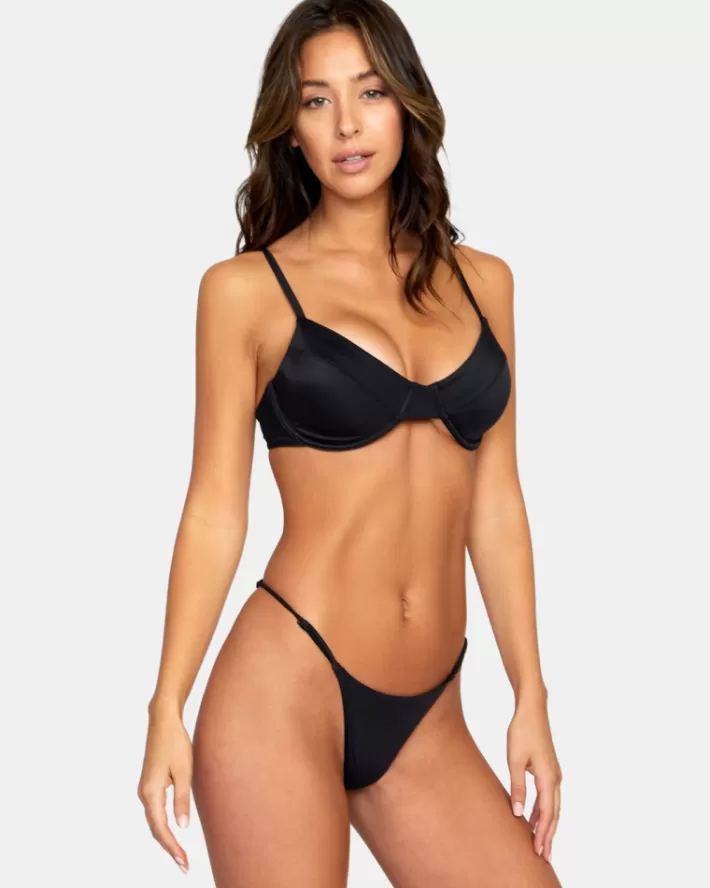 RVCA Calças De Biquíni Solid Ultra Skimpy Feminino | INLHCB-987<MULHER Calças De Biquíni