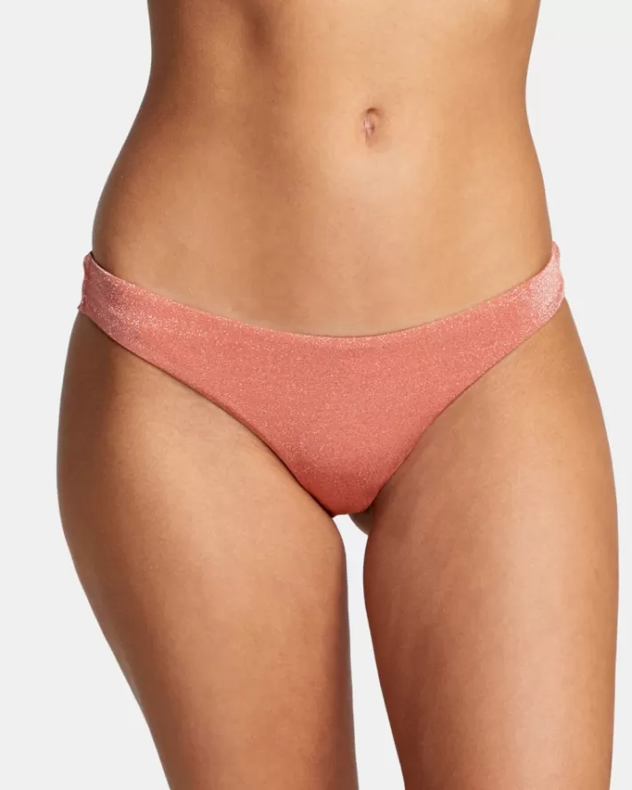 RVCA Calças De Biquíni Strata Low-Rise Cheeky Feminino | CWETPI-157<MULHER Calças De Biquíni
