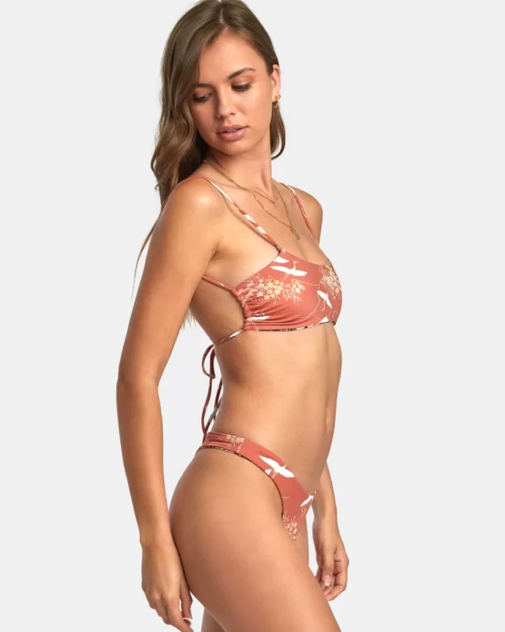 RVCA Calças De Biquíni Tossed Ultra Reversible Skimpy Feminino | RDJELS-521<MULHER Calças De Biquíni