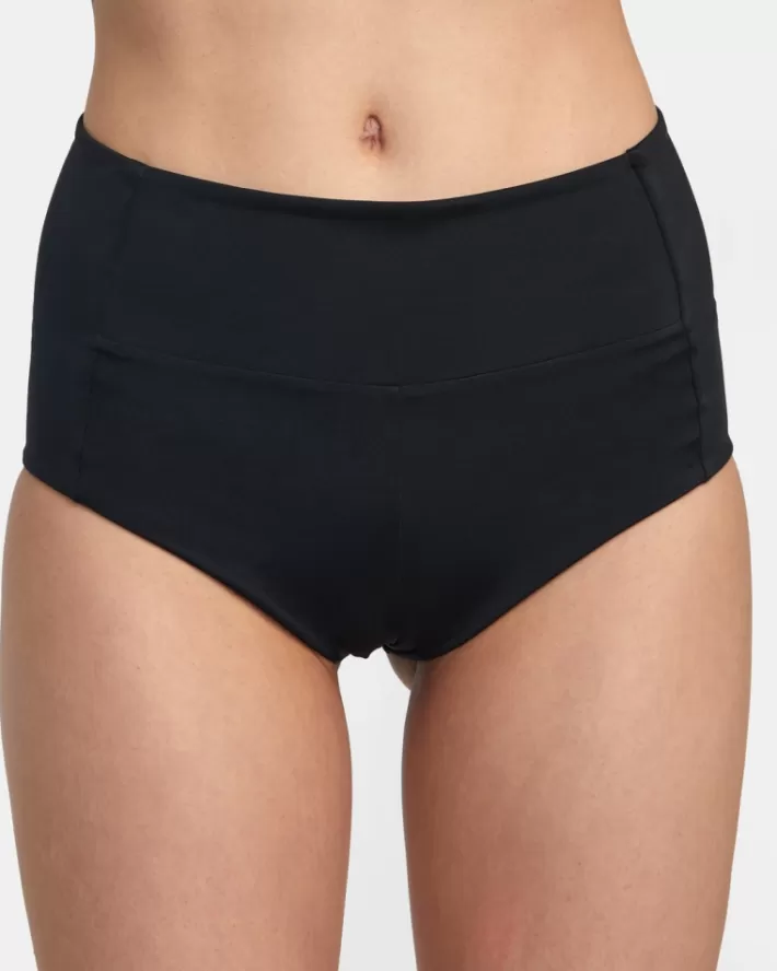 RVCA Calças De Biquíni VA Essential Solid High-Rise Cheeky Bottom Feminino | XWNCQU-802<MULHER Calças De Biquíni