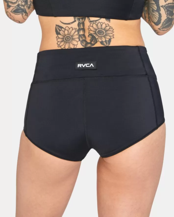 RVCA Calças De Biquíni VA Essential Solid High-Rise Cheeky Bottom Feminino | XWNCQU-802<MULHER Calças De Biquíni