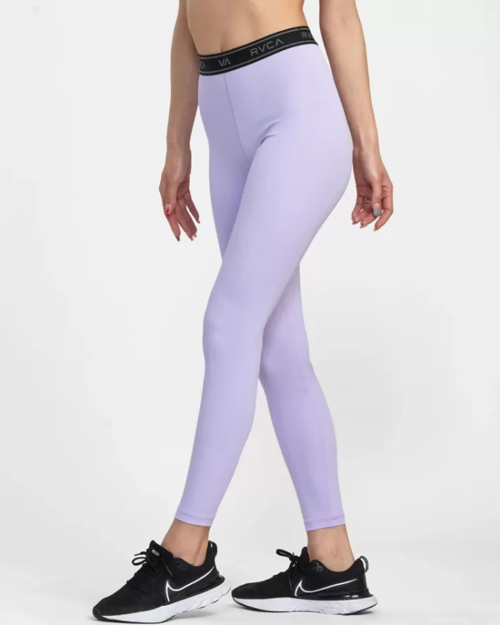 RVCA Calças Base Workout Leggings Feminino | YXNSAD-618<MULHER Calças