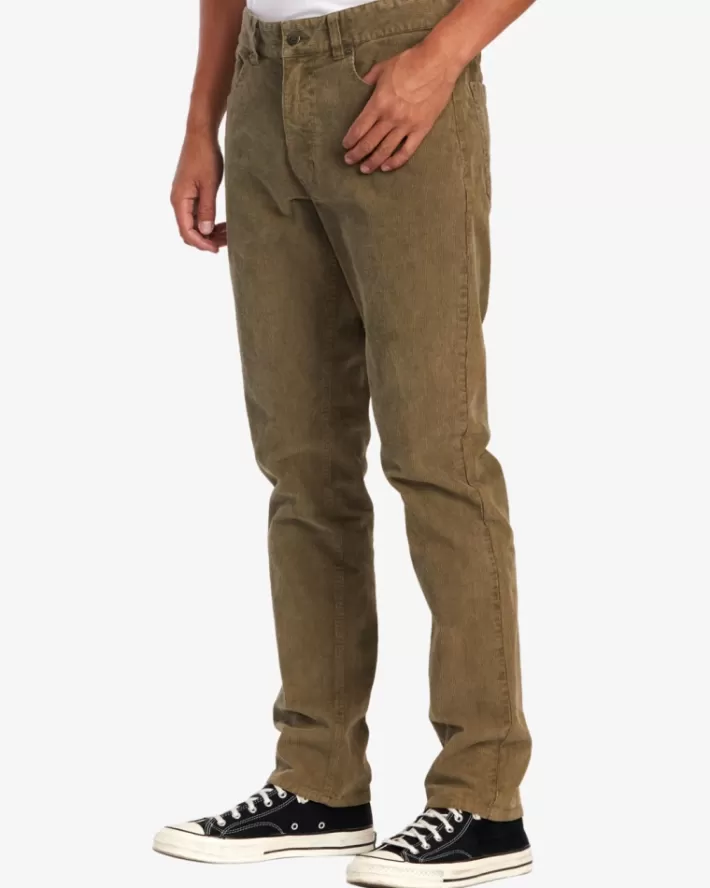 RVCA Calças Daggers Pigment Corduroy Masculino | XIWKCZ-379< Calças