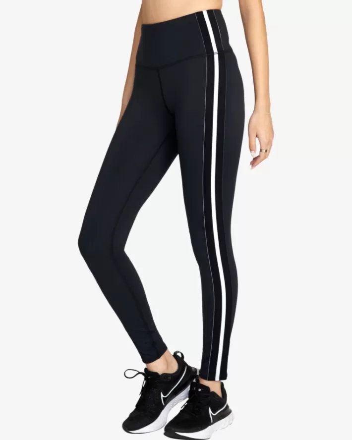RVCA Calças Elastic Side Workout Leggings Feminino | DJRUCM-891<MULHER Calças