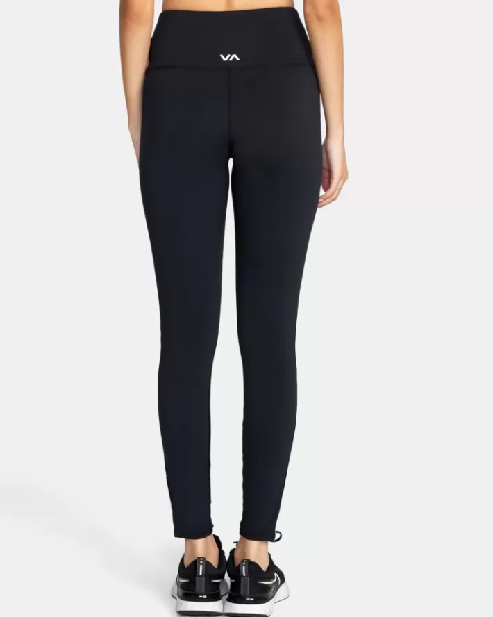 RVCA Calças Elastic Side Workout Leggings Feminino | DJRUCM-891<MULHER Calças