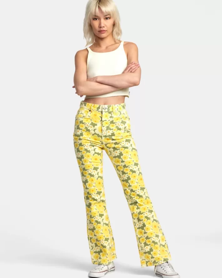 RVCA Calças Groove Corduroy Feminino | AJYBUE-920<MULHER Calças