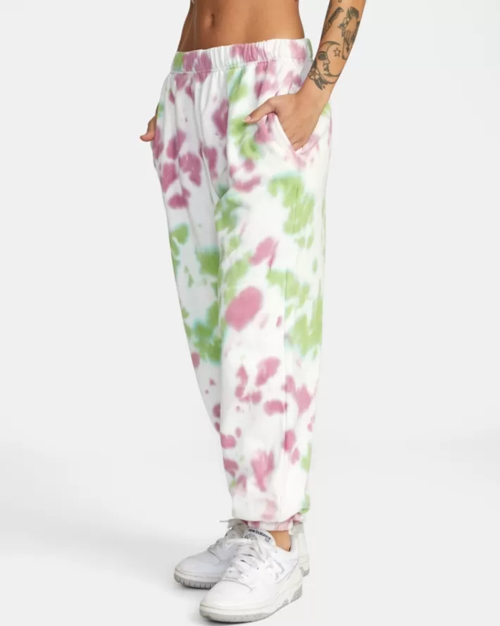RVCA Calças Little Tie-Dye Sweat Feminino | GPJYNH-850<MULHER Calças