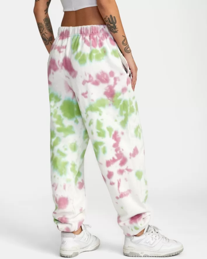 RVCA Calças Little Tie-Dye Sweat Feminino | GPJYNH-850<MULHER Calças