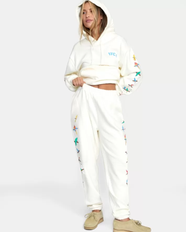 RVCA Calças LP x KLW Parrot Ice Sweat Feminino | KPGJZO-038<MULHER Calças