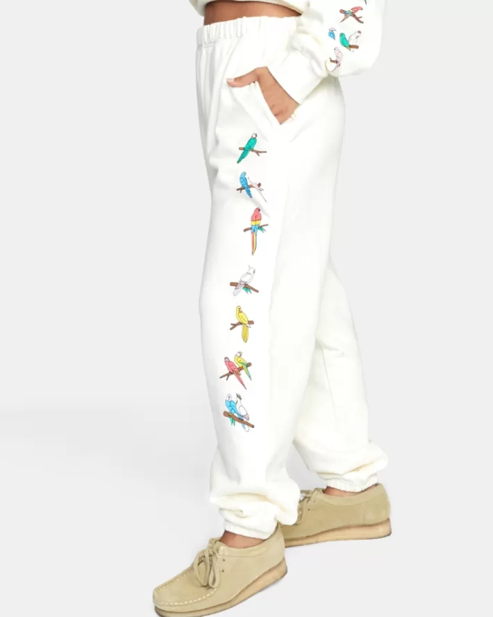 RVCA Calças LP x KLW Parrot Ice Sweat Feminino | KPGJZO-038<MULHER Calças