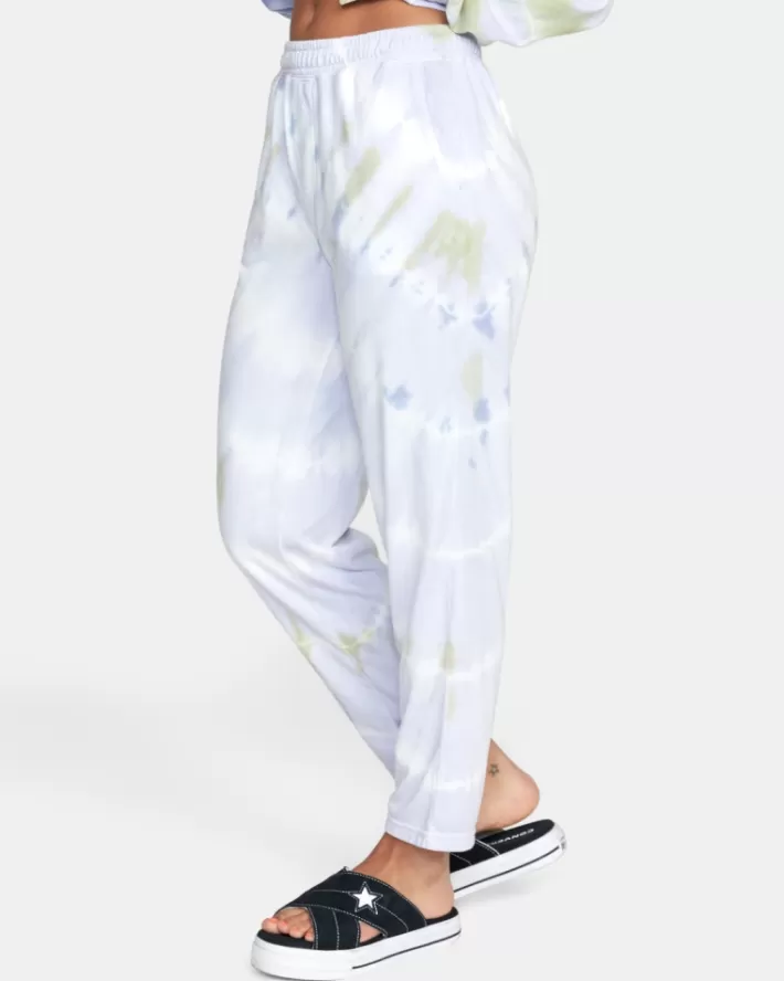 RVCA Calças No Doubt Tie-Dye Cropped Feminino | QKVMET-042<MULHER Calças