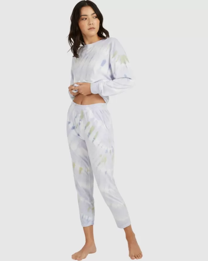 RVCA Calças No Doubt Tie-Dye Cropped Feminino | QKVMET-042<MULHER Calças