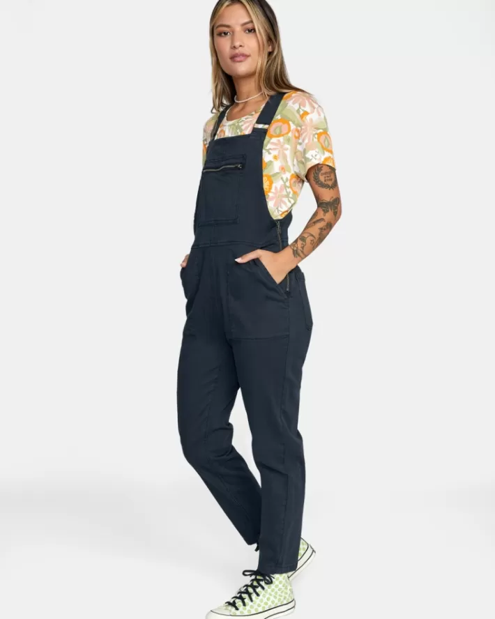 RVCA Calças Peace Mission Overalls Feminino | AKPGDJ-036<MULHER Calças