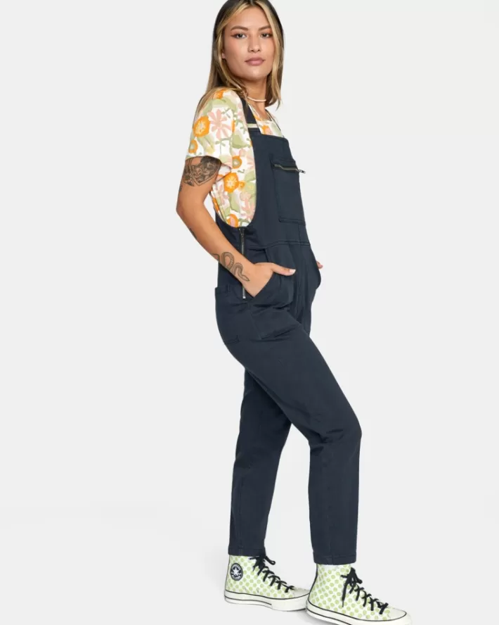 RVCA Calças Peace Mission Overalls Feminino | AKPGDJ-036<MULHER Calças