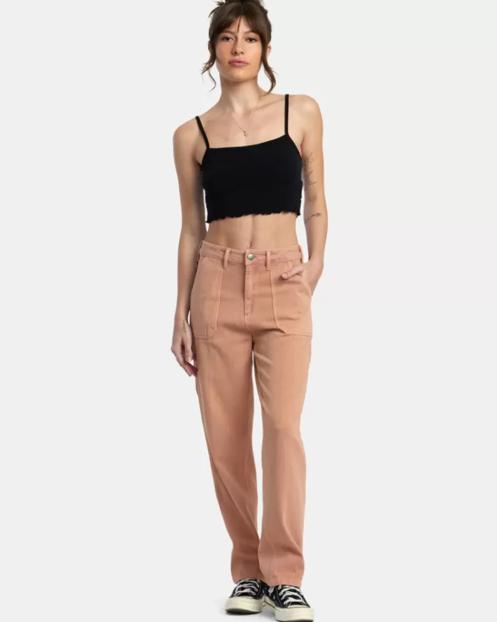 RVCA Calças Recession Coleções Workwear Feminino | ZBFHPA-856<MULHER Calças